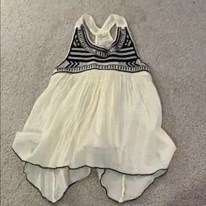 Light and Dressy Tank Top with Rhinestones